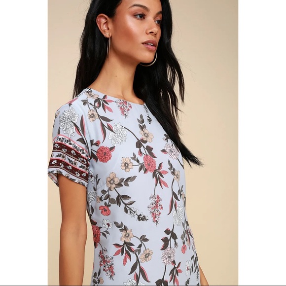 Lulus | A-Flora-Ble Floral Shift Dress - Picture 2 of 6